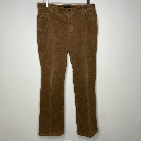 Lands end caramel corduroy pants size 12 - Picture 1 of 4